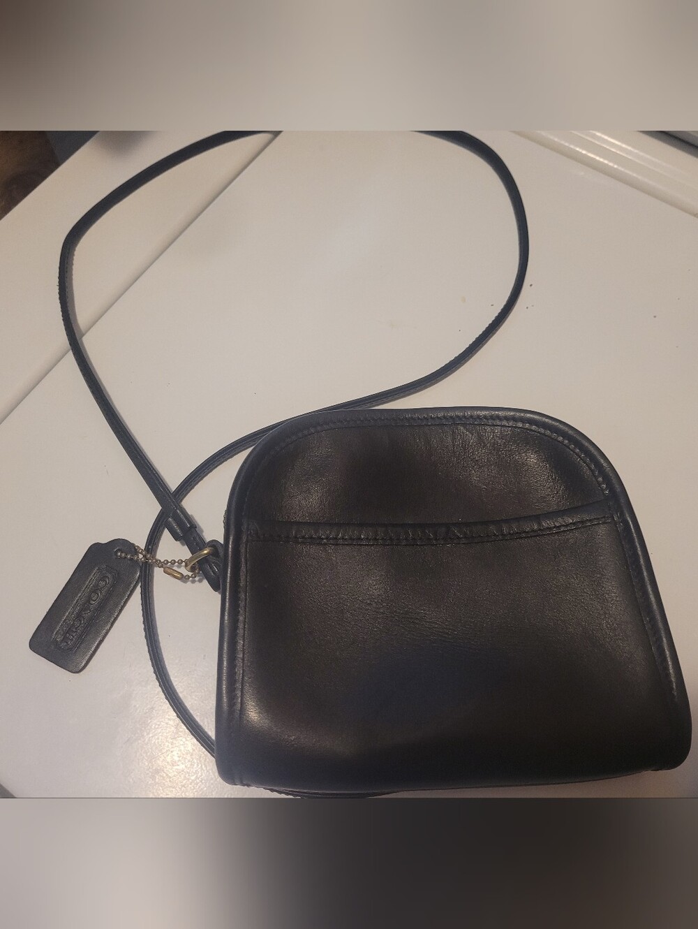Vintage Coach Crossbody Handbag Black Preowned.